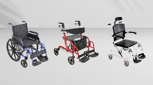 What is the difference between a rollator walker with basket and a wheelchair?