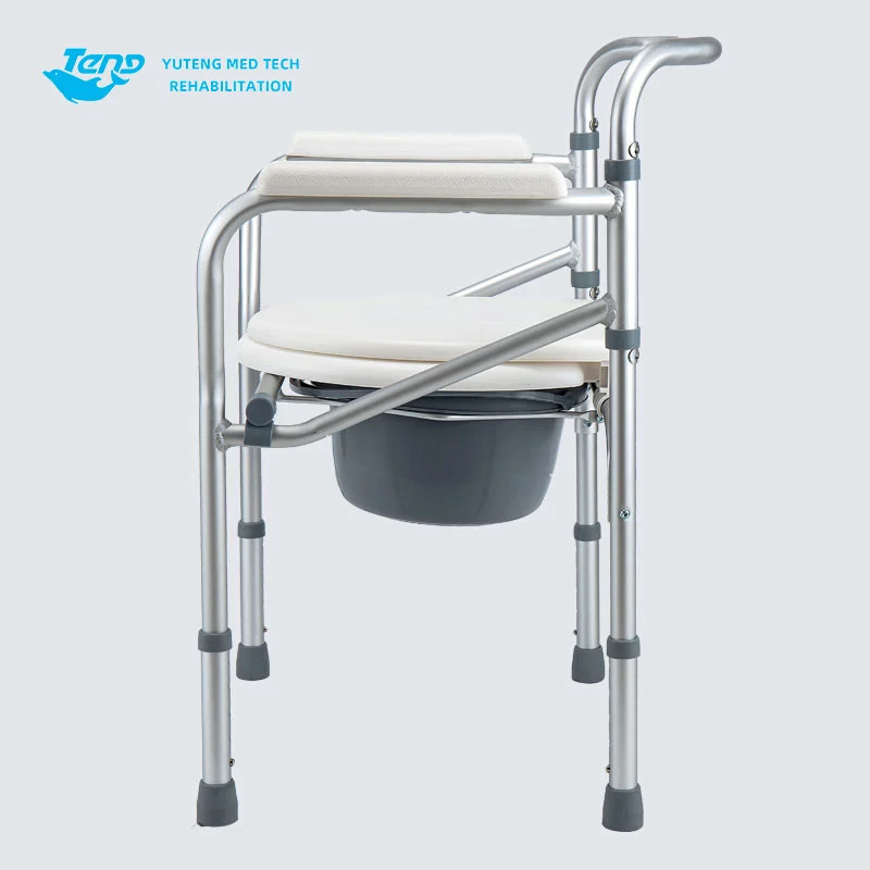 Elderly Aluminum Commode Chair
