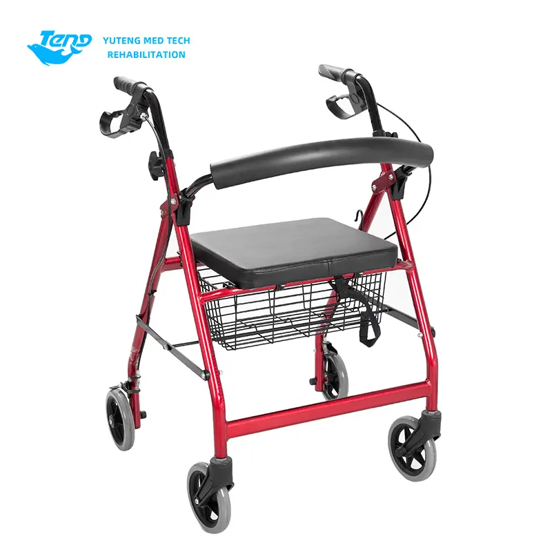 Folding Rollator Walker with Seat