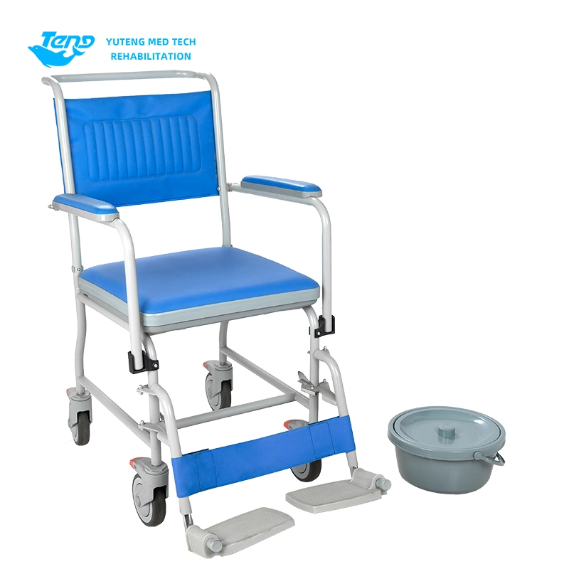 Height-Adjustable Commode Chair