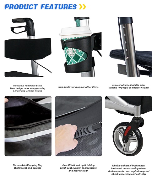 aluminum rollator aluminum rollator