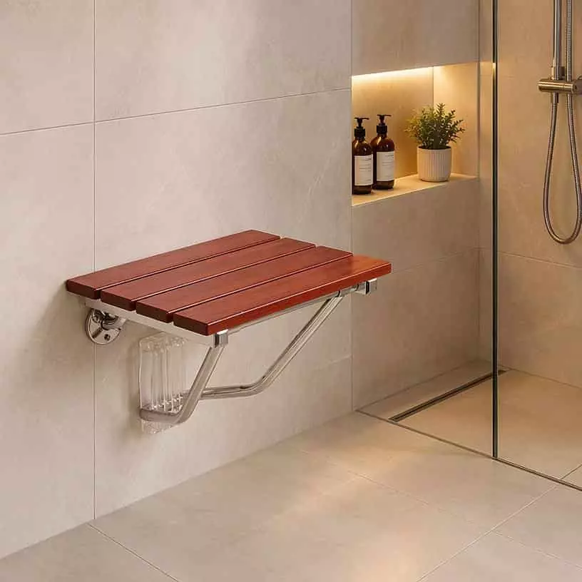 Preservative-Treated Solid Wood Folding Stool